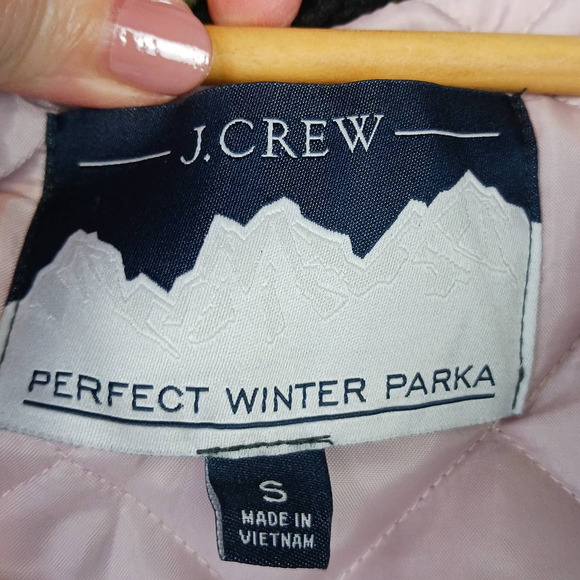 J. Crew Perfect Waxed Canvas PrimaLoft Winter Parka Dark Moss SZ S $398 - Picture 5 of 11